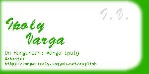 ipoly varga business card